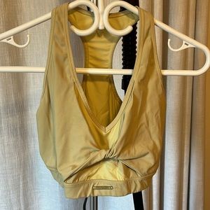 Whitney Simmons sports bra yellow